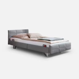 Lit Leonard Simple Motorise par Zelder en 90cm et 200cm coloris brun