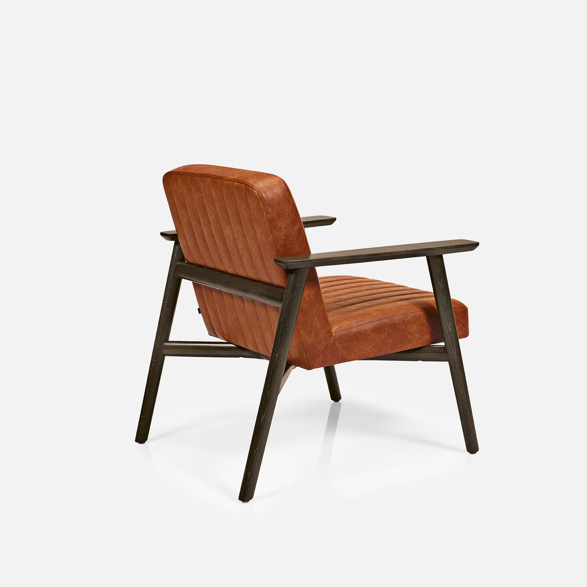 Fauteuil May Accoudoirs par Zelder en hêtre naturel et tissu coloris cendre
