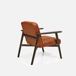 Fauteuil May Accoudoirs par Zelder en hêtre naturel et tissu coloris cendre