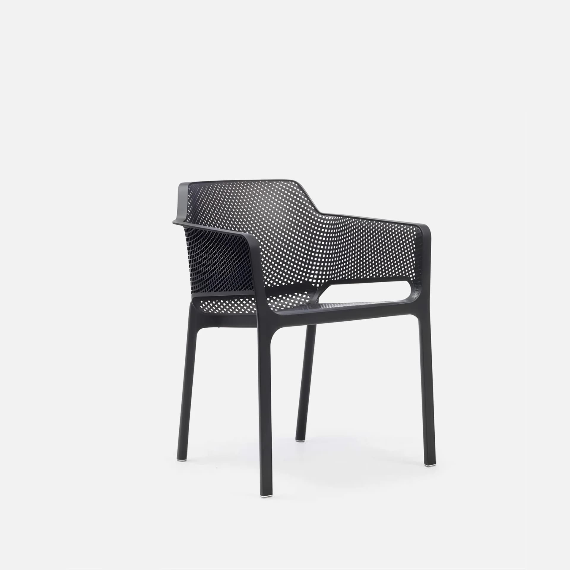 Fauteuil De Jardin Net par Zelder en coloris antracite et coussin sans