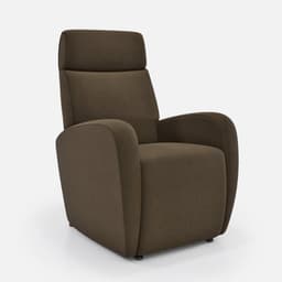 Fauteuil Relax Bobby par Zelder en tissu et turquoise