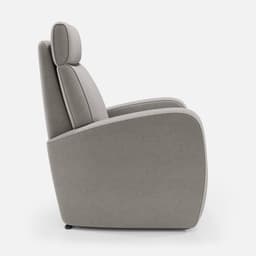 Fauteuil Relax Bobby par Zelder en tissu et chocolat