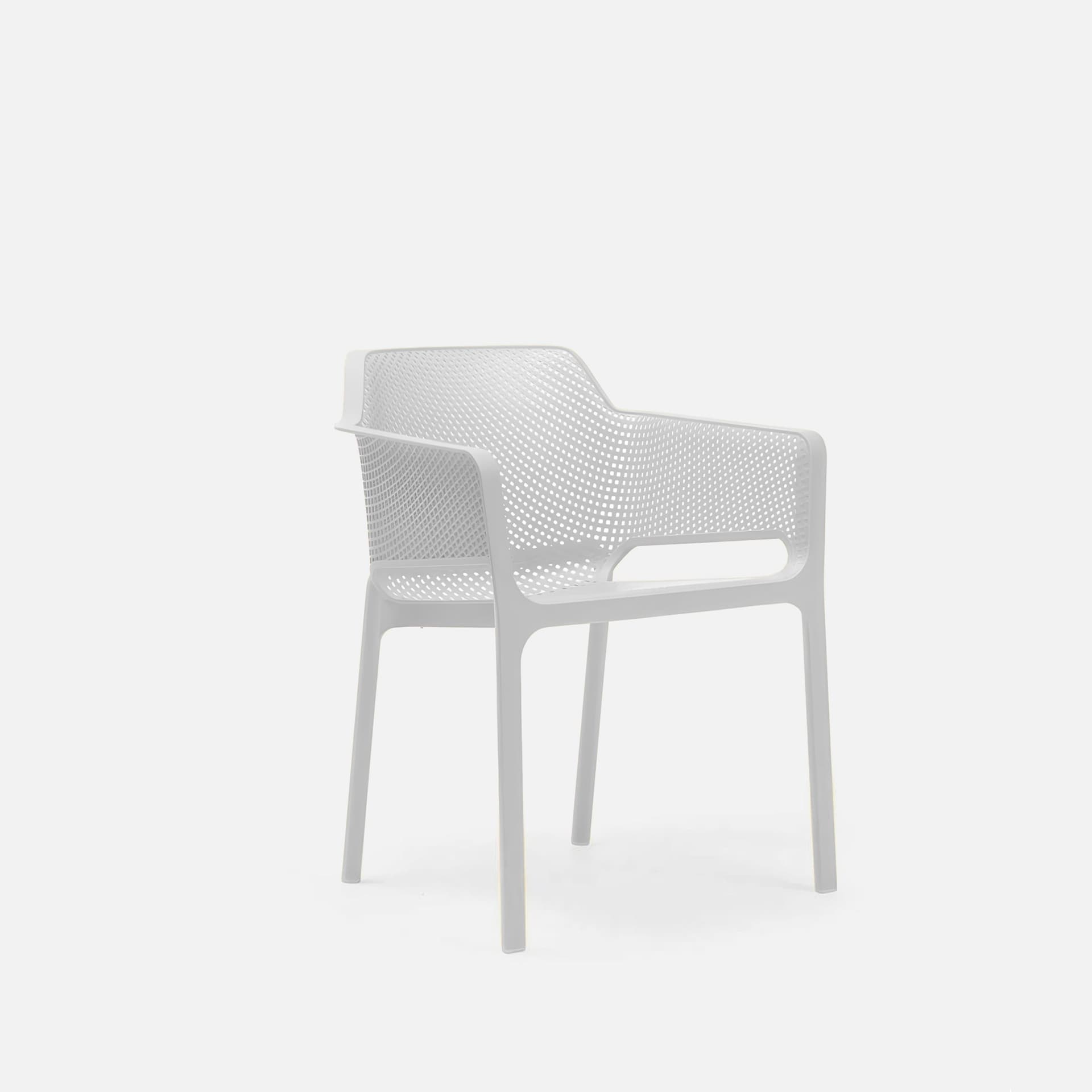 Fauteuil De Jardin Net par Zelder en antracite et bianco