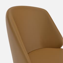 Chaise Chantale Sans Accoudoirs par Zelder en hêtre naturel et tissu coloris gris perle