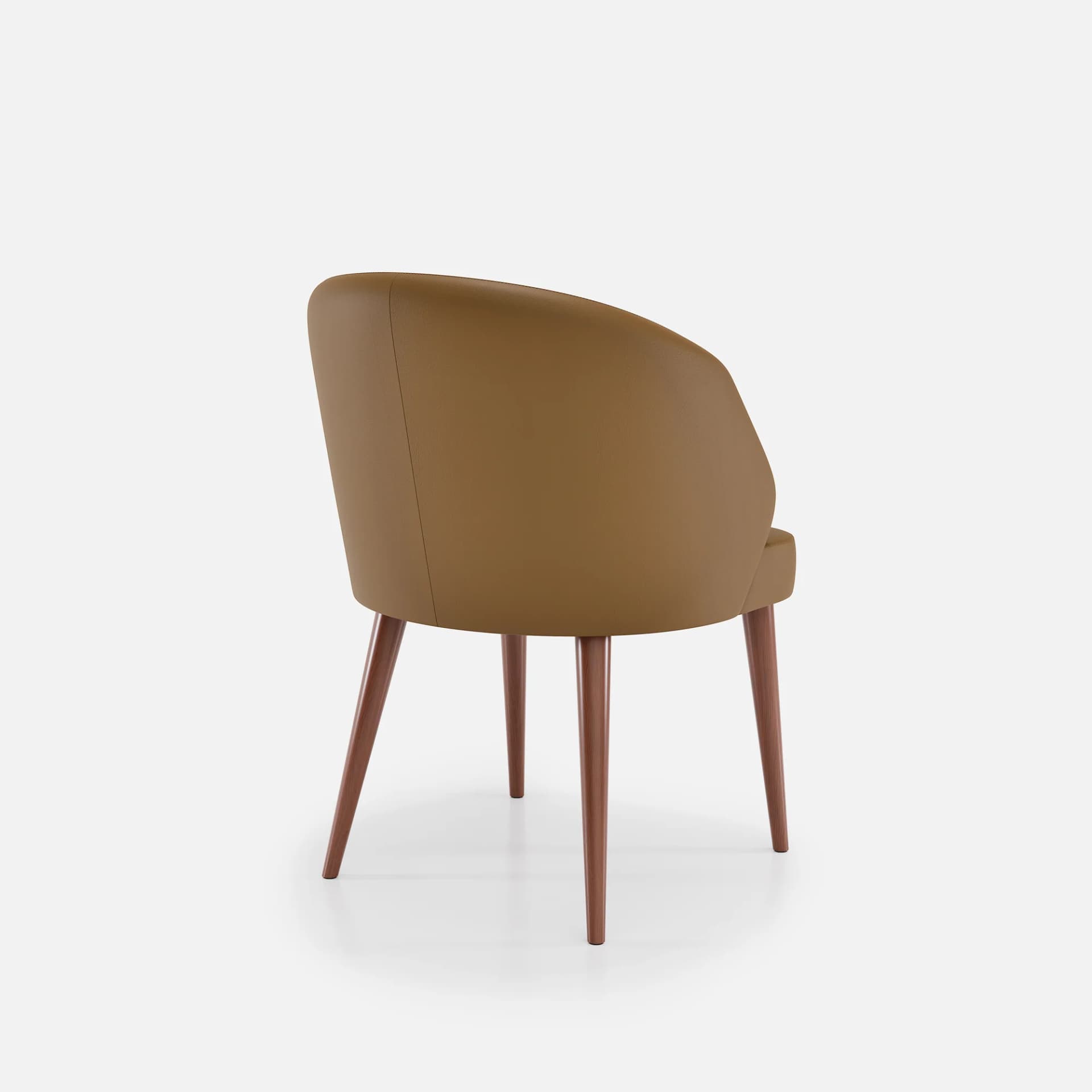 Chaise Bergere Chantale par Zelder en hêtre naturel et tissu coloris cendre