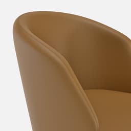 Chaise Bergere Chantale par Zelder en hêtre naturel et tissu coloris gris perle