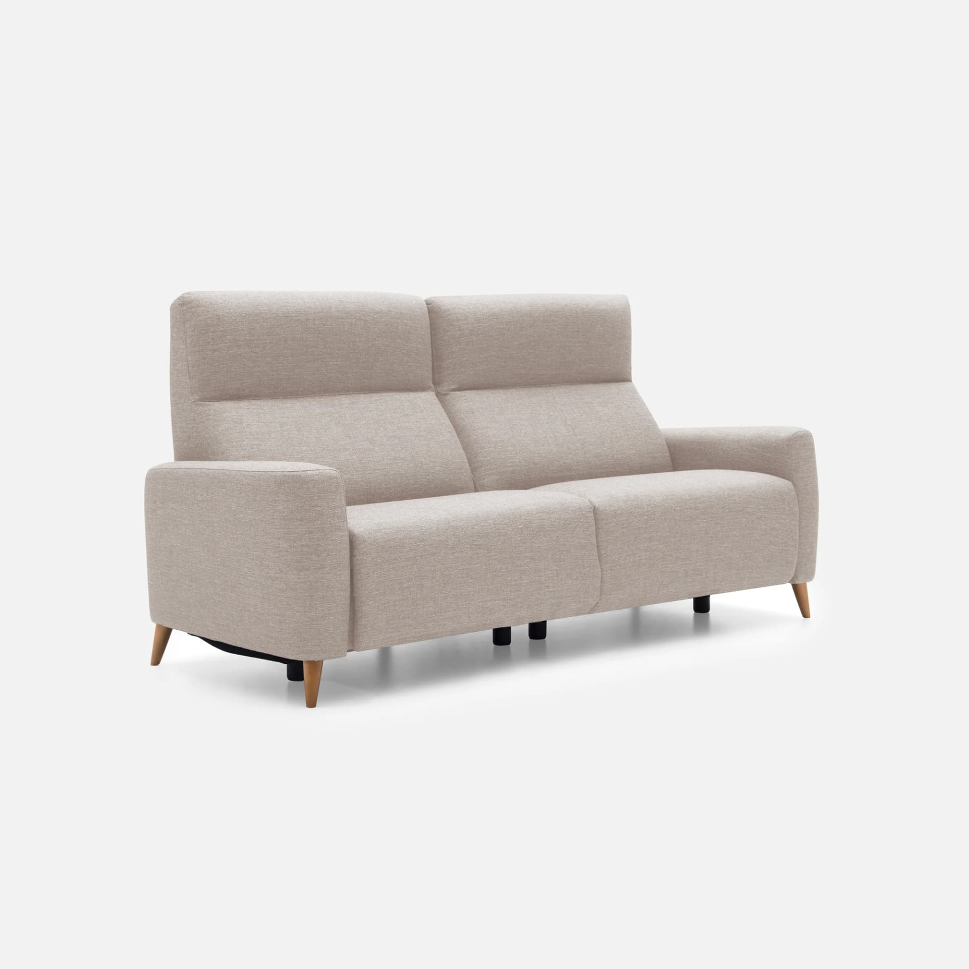 Canape Relax 2 Places Calas par Zelder en dimension 174cm - 2 places et bois hêtre naturel coloris gris clair