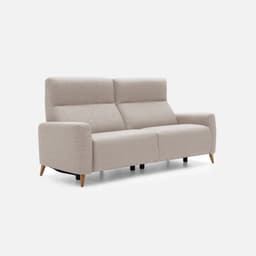 Canape Fixe2 Places Calas par Zelder en 174cm - 2 places et hêtre naturel coloris taupe