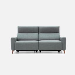 Canape Relax 2 Places Calas par Zelder en 174cm - 2 places et hêtre naturel coloris taupe
