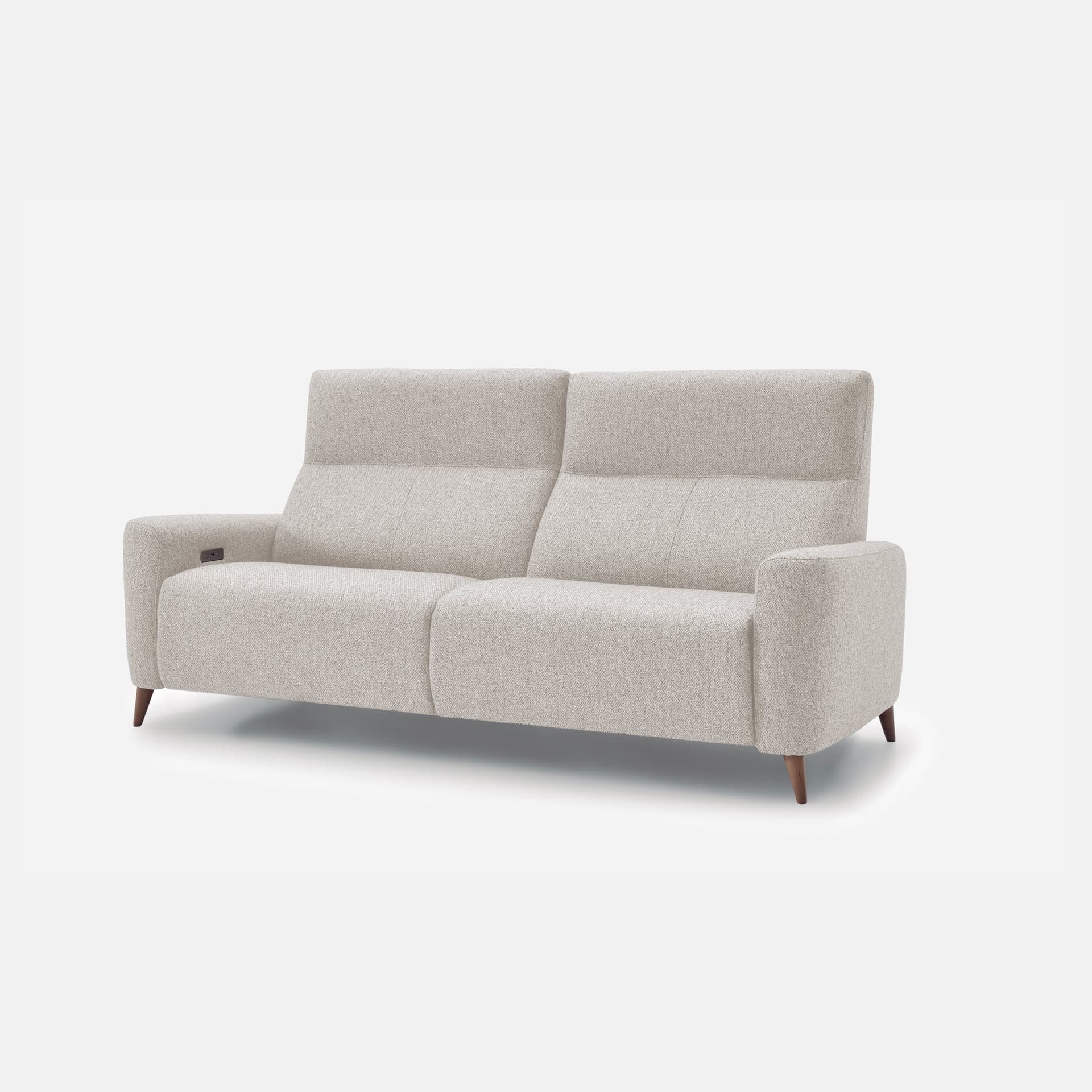Canape Relax 2 Places Calas par Zelder en 174cm - 2 places et hêtre naturel coloris crème