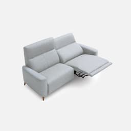 Canape Relax 2 Places Calas par Zelder en 174cm - 2 places et hêtre naturel coloris chocolat