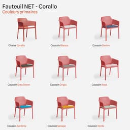 Fauteuil De Jardin Net par Zelder en antracite et senape