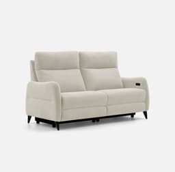 Canape Relax 2 Places Joana par Zelder en 162cm - 2 places et gris clair