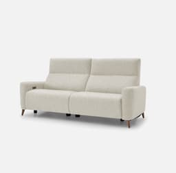 Canape Relax 2 Places Calas par Zelder en 174cm - 2 places et noyer coloris crème