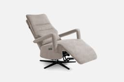Fauteuil Relax Paris 2M par Zelder en tissu et chocolat