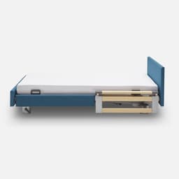 Lit Leonard Simple Motorise par Zelder en 90cm et 200cm coloris bleu
