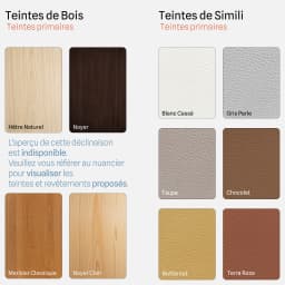 Chaise Mila Sans Accoudoirs par Zelder en noyer et tissu coloris beige fumé