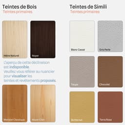 Chaise Mila Sans Accoudoirs par Zelder en noyer et tissu coloris beige fumé