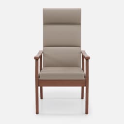 Fauteuil Fixe Liza par Zelder en hêtre naturel et tissu coloris terra rosa