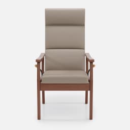 Fauteuil Relax Liza par Zelder en hêtre naturel et tissu coloris terra rosa