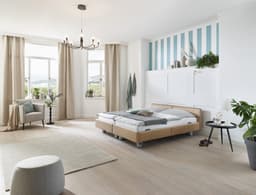 Lit Leonard Double Motorise par Zelder en 200cm et simili coloris brun