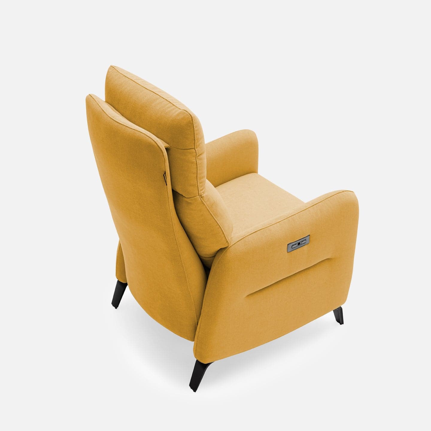 Fauteuil Relax Olga 2 Moteurs par Zelder en tissu et crème