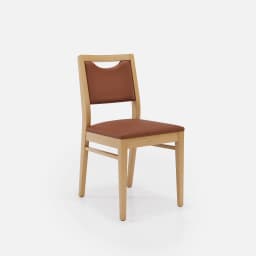 Chaise Mila Sans Accoudoirs par Zelder en noyer clair et tissu coloris bleu canard
