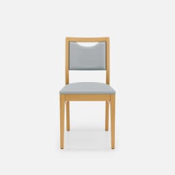 Chaise Mila Sans Accoudoirs par Zelder en hêtre naturel et tissu coloris terra rosa