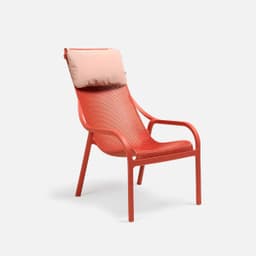 Fauteuil De Jardin Net Lounge par Zelder en antracite et rosa