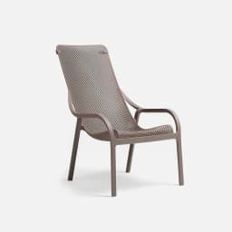 Fauteuil De Jardin Net Lounge par Zelder en salice et rosa
