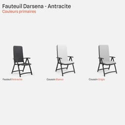 Fauteuil De Jardin Darsena par Zelder en tortora et sans