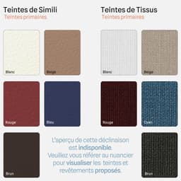 Lit Leonard Simple Motorise par Zelder en 90cm et 210cm coloris rouge