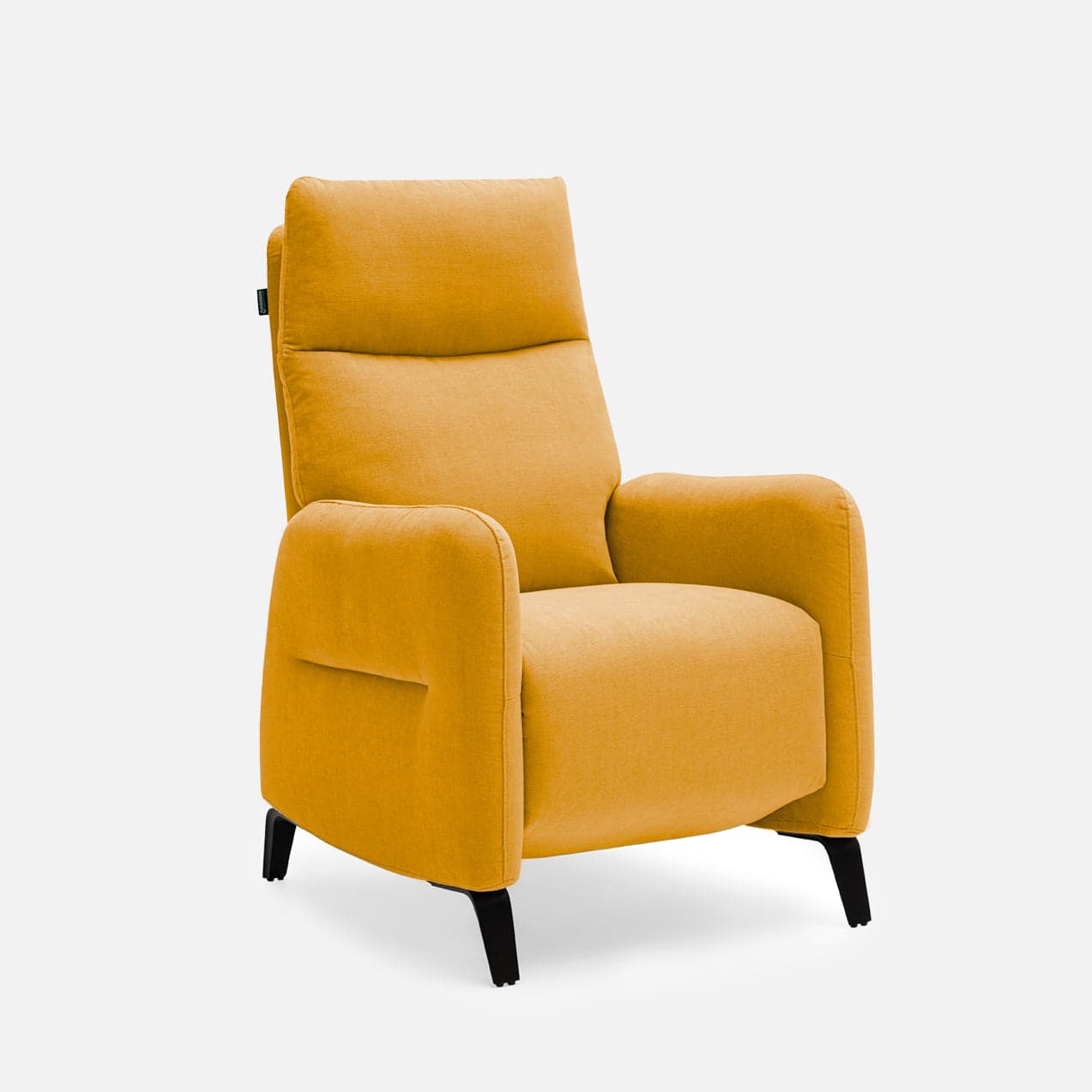 Fauteuil Relax Manuel Olga par Zelder en revètement tissu et couleur gris clair