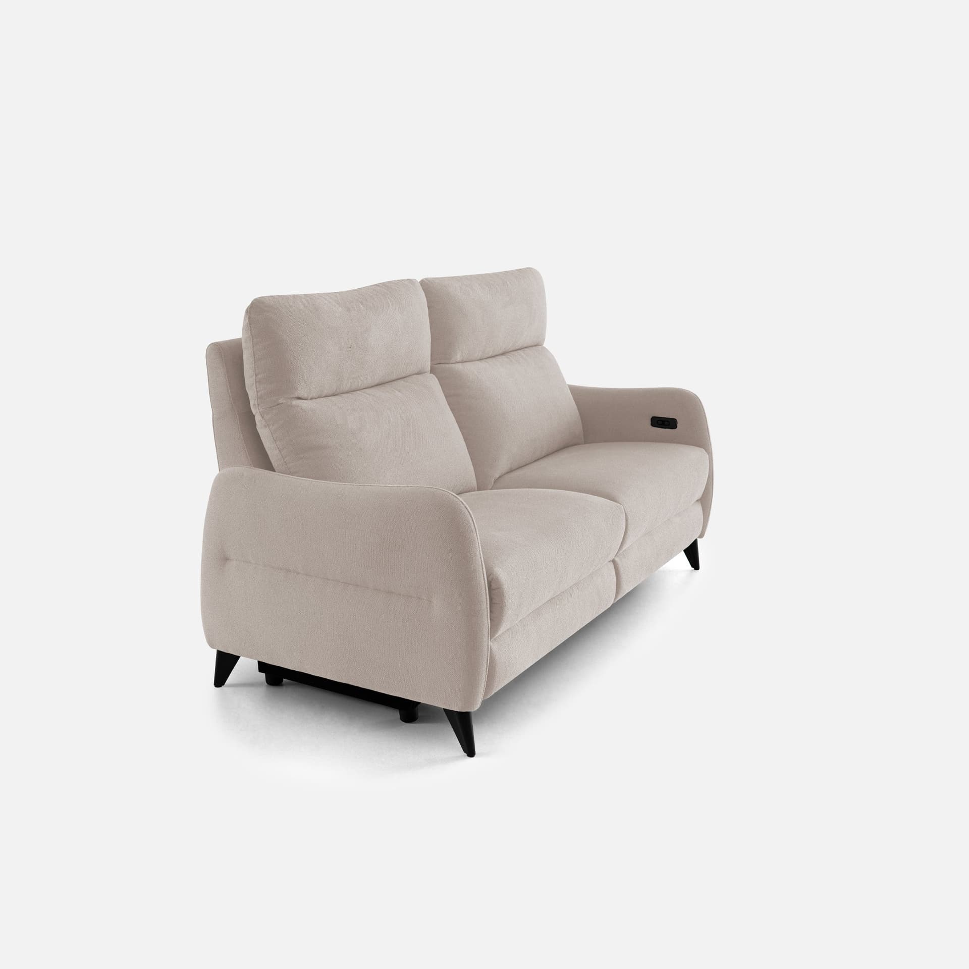 Canape Relax 2 Places Joana par Zelder en dimension 136cm - 2 places et couleur gris clair