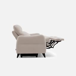 Canape Relax 2 Places Joana par Zelder en 136cm - 2 places et chocolat