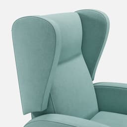 Fauteuil Relax Manuel Pablo par Zelder en hêtre naturel et simili coloris chocolat