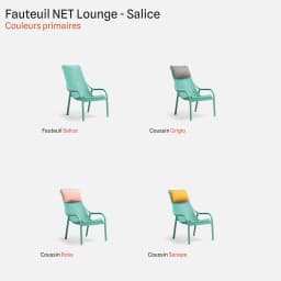 Fauteuil De Jardin Net Lounge par Zelder en senape et senape