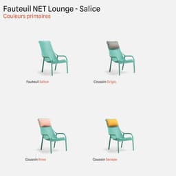 Fauteuil De Jardin Net Lounge par Zelder en senape et senape