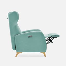 Fauteuil Louise Relax par Zelder en manuel et hêtre naturel coloris butternut