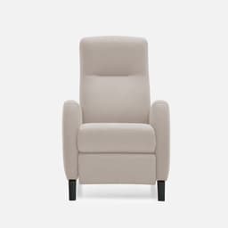 Fauteuil Relax Manuel Sol par Zelder en tissu et turquoise