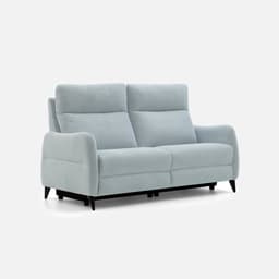 Canape Fixe 2 Places Joana par Zelder en dimension 136cm - 2 places et couleur gris clair