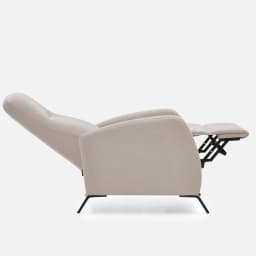 Fauteuil Relax Manuel Sol par Zelder en tissu et chocolat