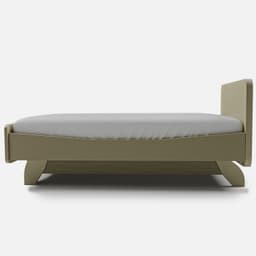 Lit Simple San Francisco par Zelder en gris perle