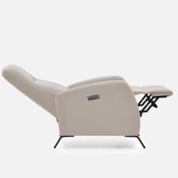 Fauteuil Relax Sol par Zelder en tissu et chocolat