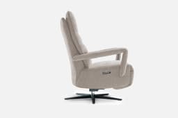 Fauteuil Relax Paris 2M par Zelder en tissu et taupe