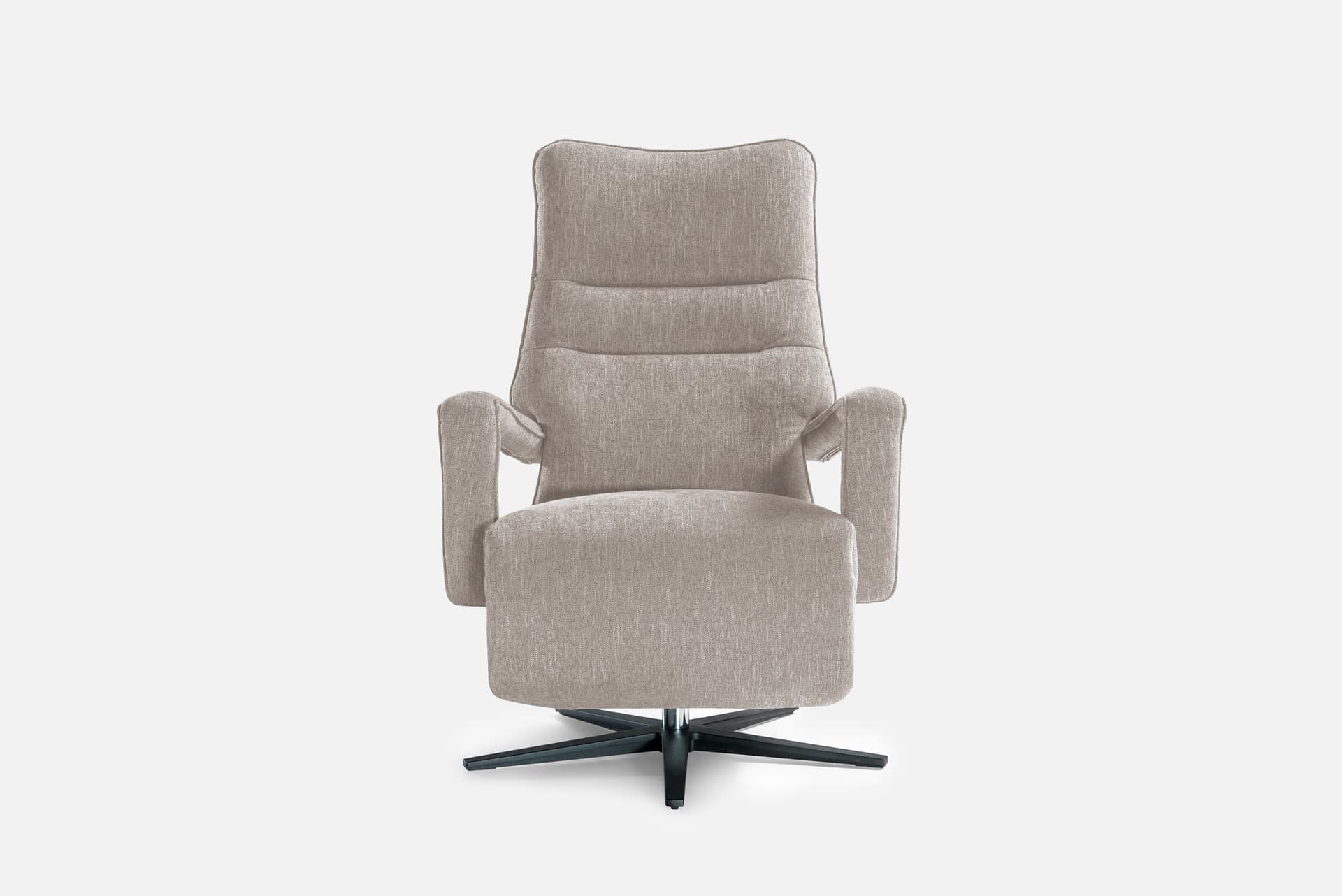 Fauteuil Relax Paris 2M par Zelder en tissu et crème