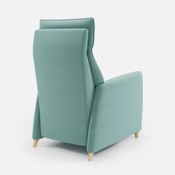 Fauteuil Relax Thea par Zelder en manuel et hêtre naturel coloris crème