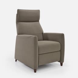 Fauteuil Relax Thea par Zelder en manuel et noyer clair coloris butternut
