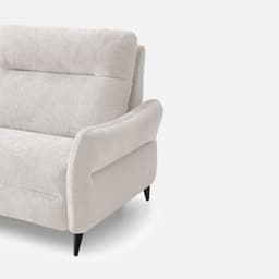 Canape Tania 2 Places Fixe par Zelder en 170cm - 2 places et taupe