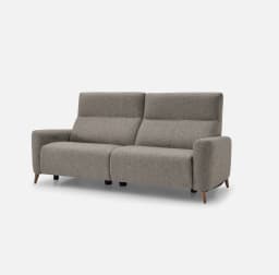 Canape Relax 2 Places Calas par Zelder en 174cm - 2 places et noyer coloris chocolat